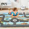 Model Decor Game Mat Identify Ability Vivid Fabric Urban Construction Engineering Small Map Toy for Kids Road Sign