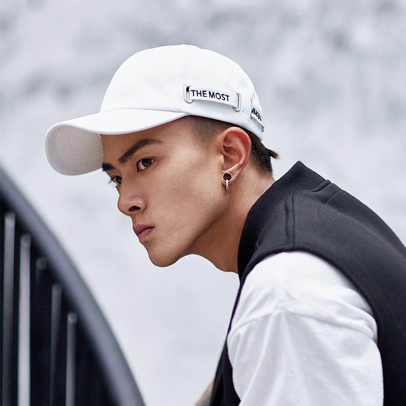 Four Seasons Hat for Men, Trendy Korean Version, Versatile Peaked Cap, Personalized Street Baseball Cap, Sun Protection and Sunshade