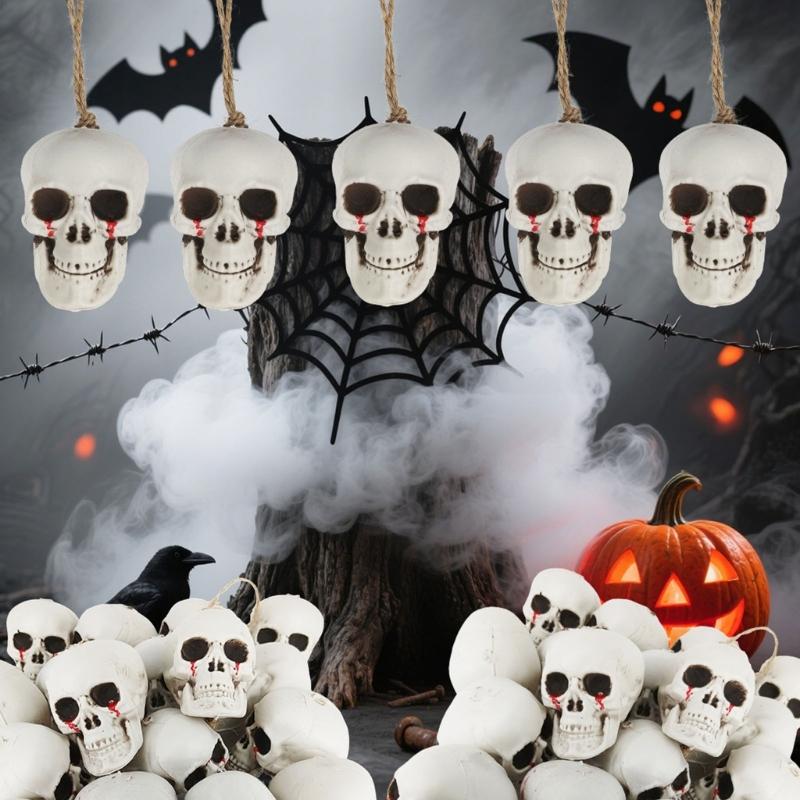 Dripping Skeleton Ornament With Halloween Ornament For Dining Room Porch Theme