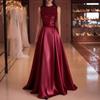 Evening Dress European and American Style New Banquet Host Long Dance Simple Temperament Sleeveless Dress 1011 New