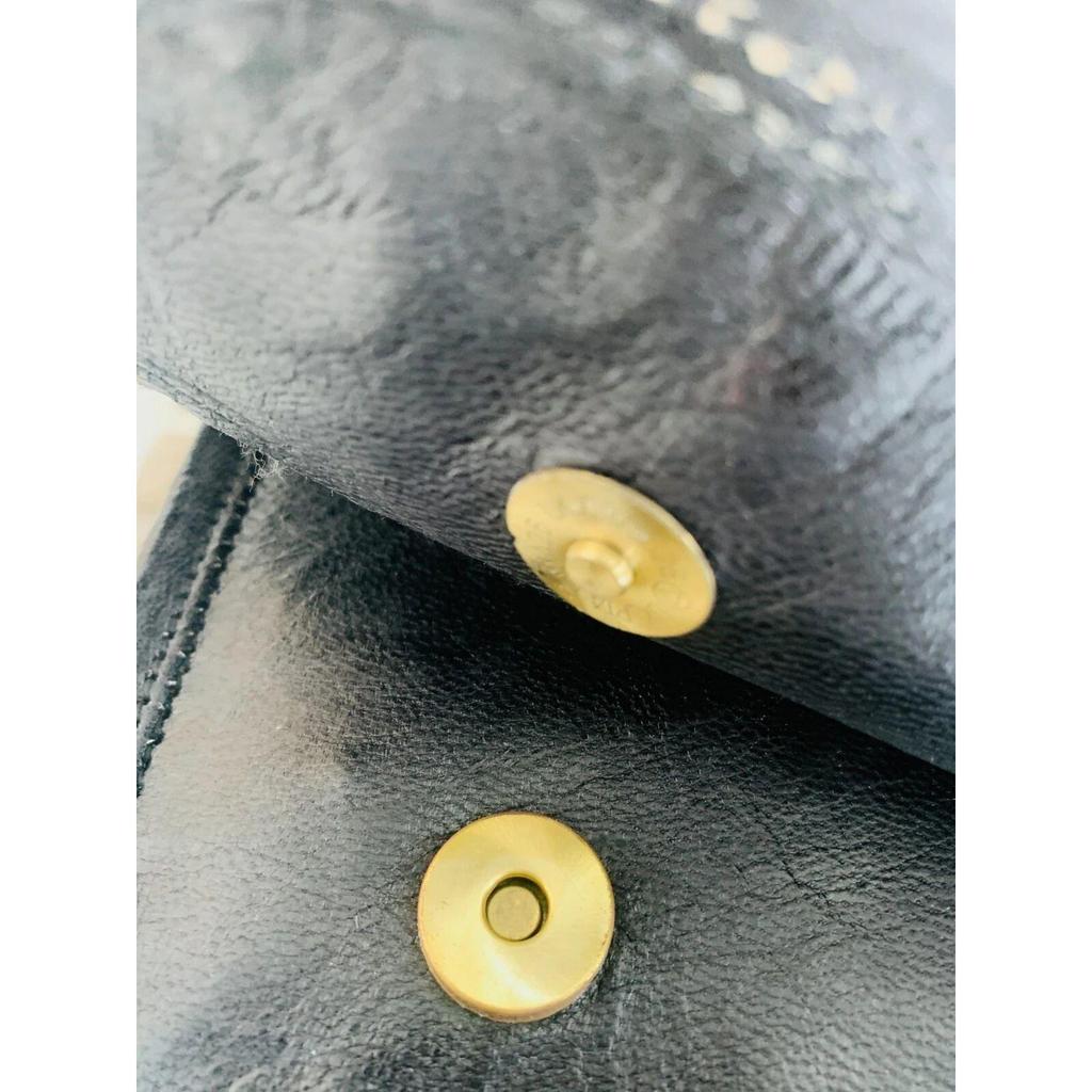 New Leather Vintage Black Messenger Shoulder Laptop Bag Briefcase (Free Sling Brown Bag Size - 9 X 7 X 3 In )