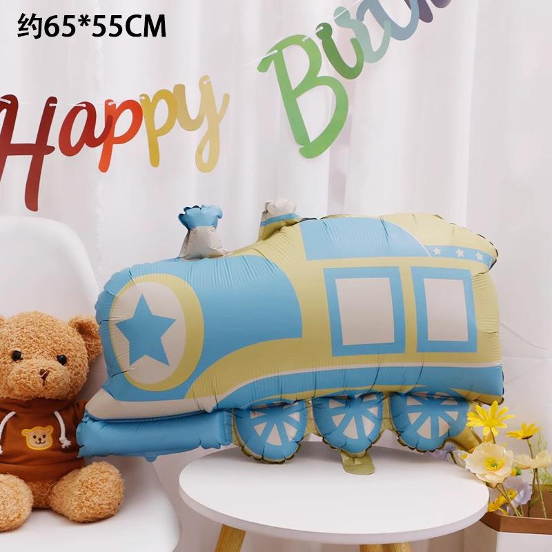 Matte Aluminum Film Balloon Cartoon Car Airplane Submarine Balloon Children'S Birthday Party Arrangement Props