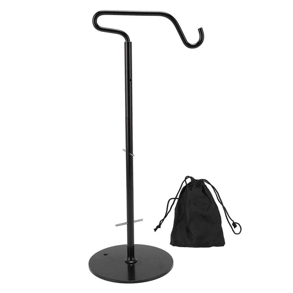 Camping Light Stand Pole with Hook Adjustable Height Folding Aluminum Alloy Camping Lantern Pole Hanger for Outdoor