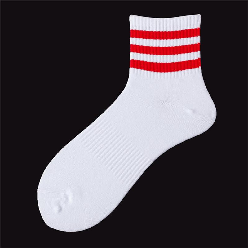 DOIAESKV Bomull Herrstrumpor Mode Nya Casual Andningsbara Aktiva Strumpor Hög Kvalitet Herr Enfärgade Långa Strumpor EU 39-44