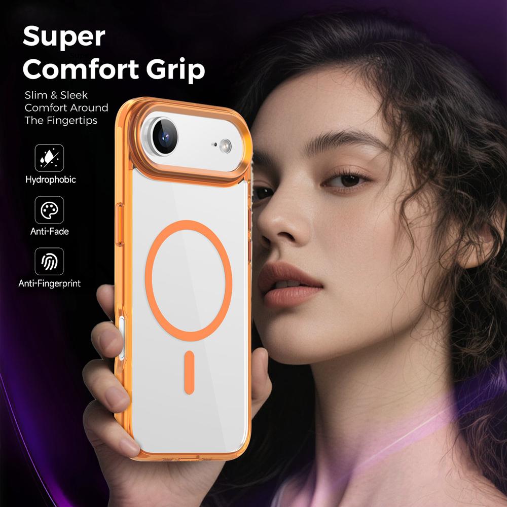 KEYSION Stoßfestes Transparentes Case für MagSafe für iPhone 17 17 Air Weiches TPU+PC Magnetisches Kabelloses Laden Telefon HD Klare Hülle