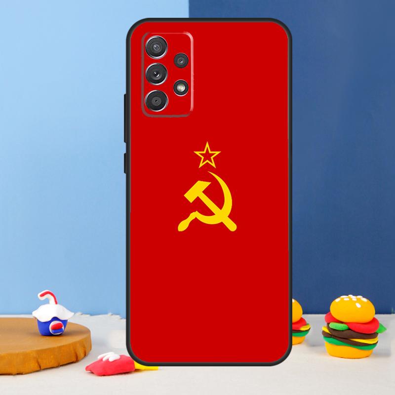 Soviet Union USSR Flag Case For Samsung Galaxy A53 A33 A13 A34 A54 A14 A35 A55 A15 A56 A36 A26 A16 A06 A22 A32 A52