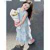 Girls' Sweet Set - Summer Children's Princess Top and Skirt Set (Two Pieces)