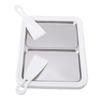 Rolled Ice Cream Maker 304 Stainless Steel Ice Cream Roll Tray with Dual Pan for Homemade DIY