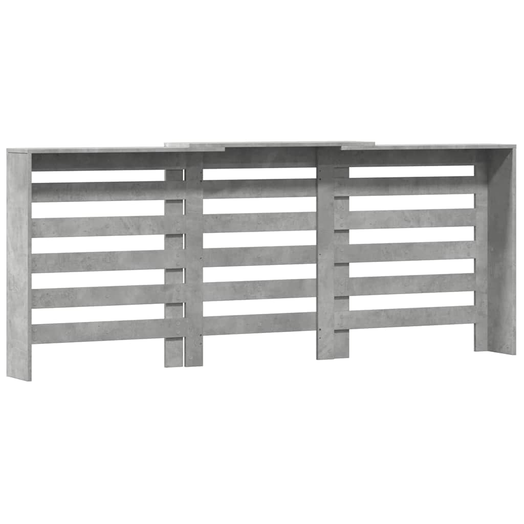 Radiator Cover Concrete Grey 205 X 21.5 X 83.5 Cm Particleboard