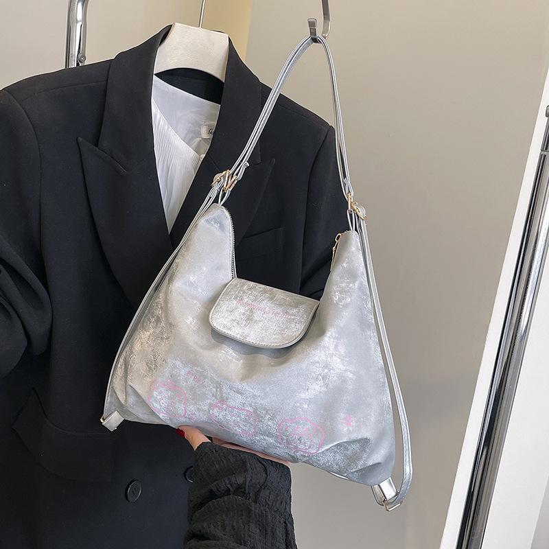 Women's Bag 2025 New Fashion Ins Large-capacity Backpack Versatile Casual Foreign Style Shoulder Tote Bag Handbag