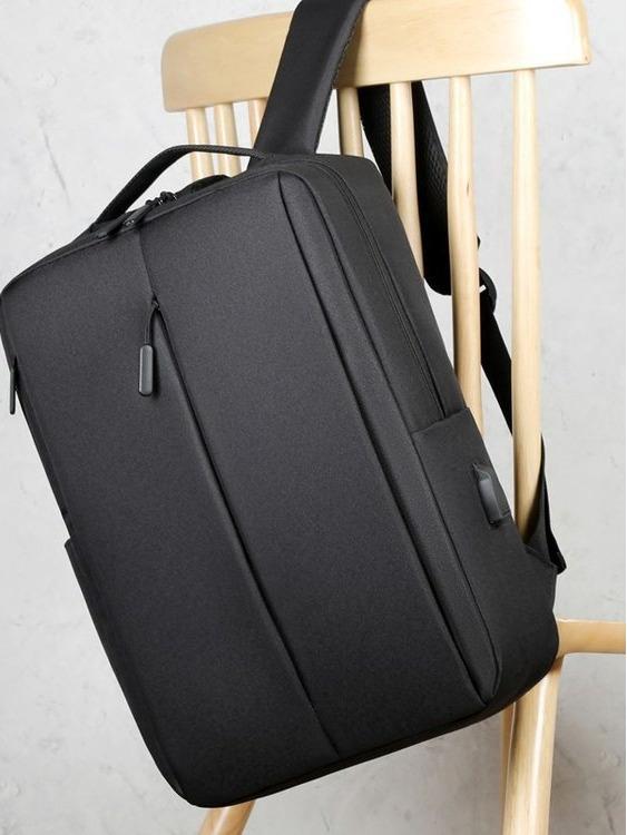 Men's Water-Resistant Casual Business Laptop Backpack with Large Capacity