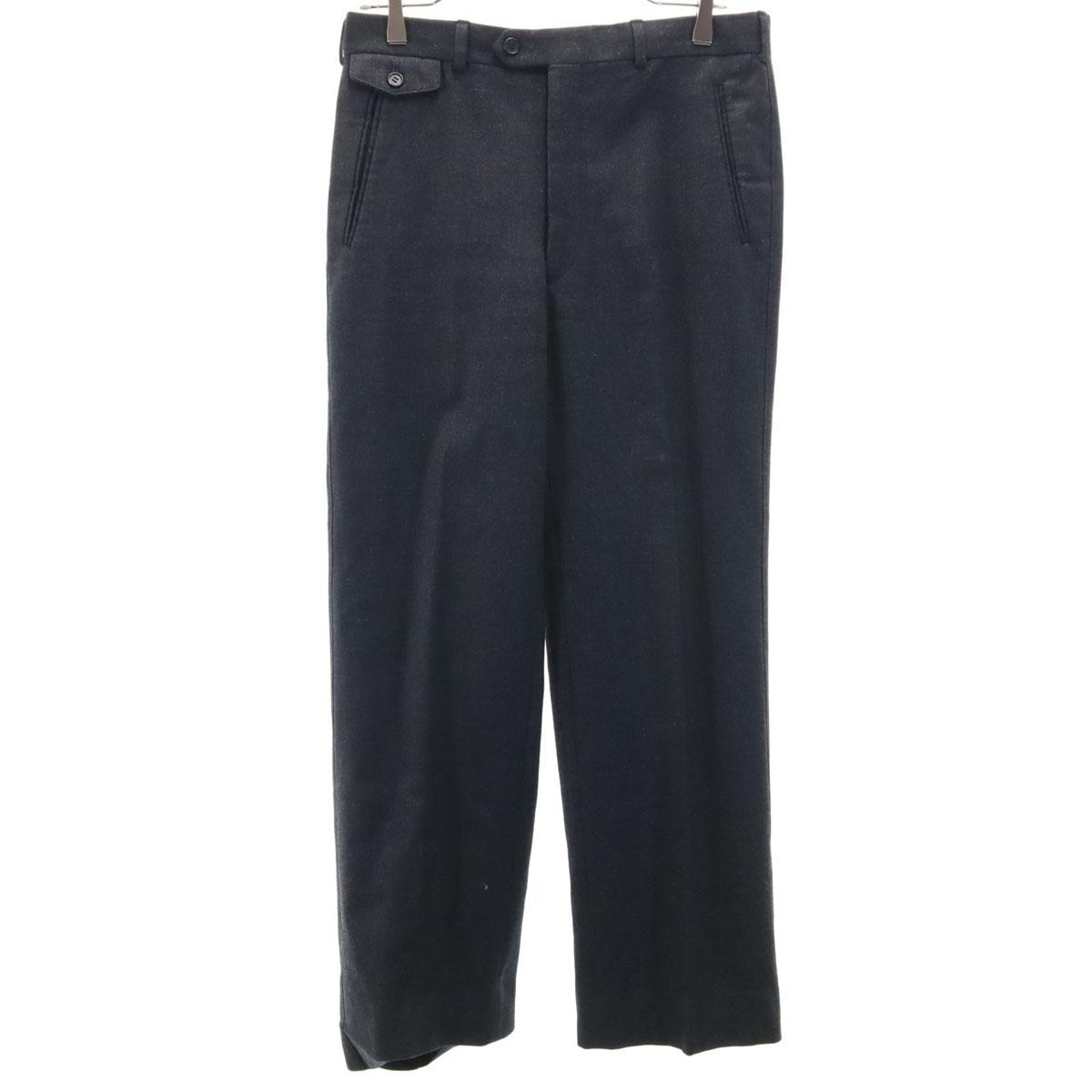 

YVES SAINT LAURENT 80s 90s Wool Old Slacks pants 80 Charcoal gray Men s Used