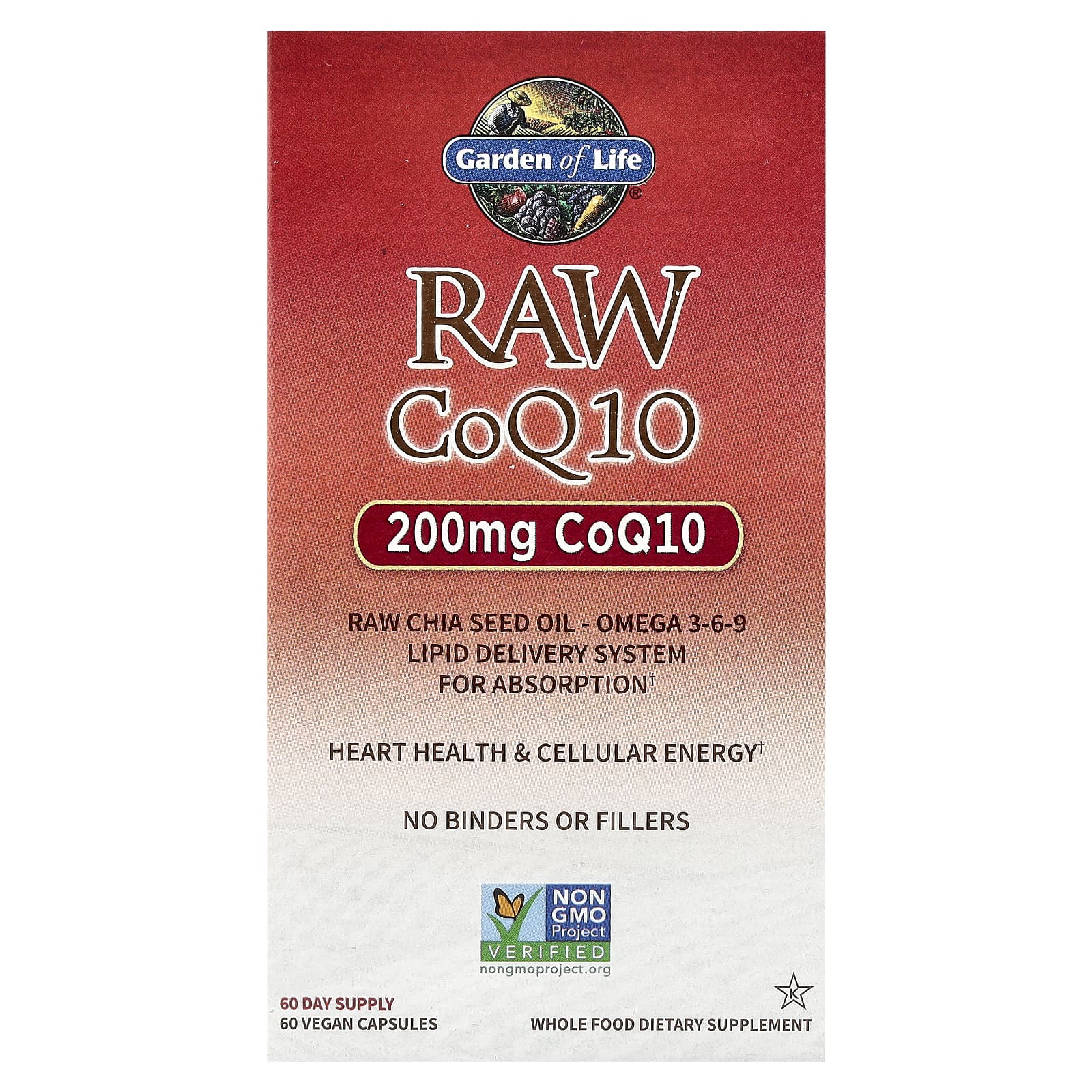 

Raw Coq10, 200Mg, 60 Veggie Capsules