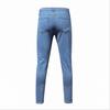 Jeans da uomo per tutte le stagioni a vita media, elasticità media, cotone, lavati, casual, gamba stretta
