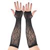 Long Sleeve Half-Finger Gloves Stretchy Fishnet Gloves Punk Gloves Spider Web Gloves  Cosplay
