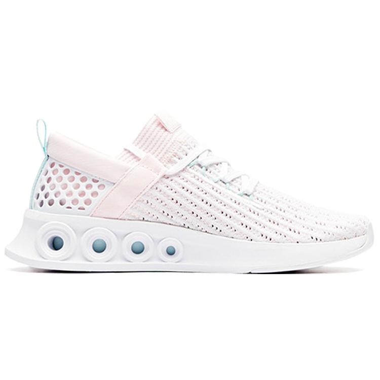 New Anta Cushioning, Slip Resistant, And Abrasion Resistant Low Top Running Shoes Women's Pink Blue White 12928888-5
