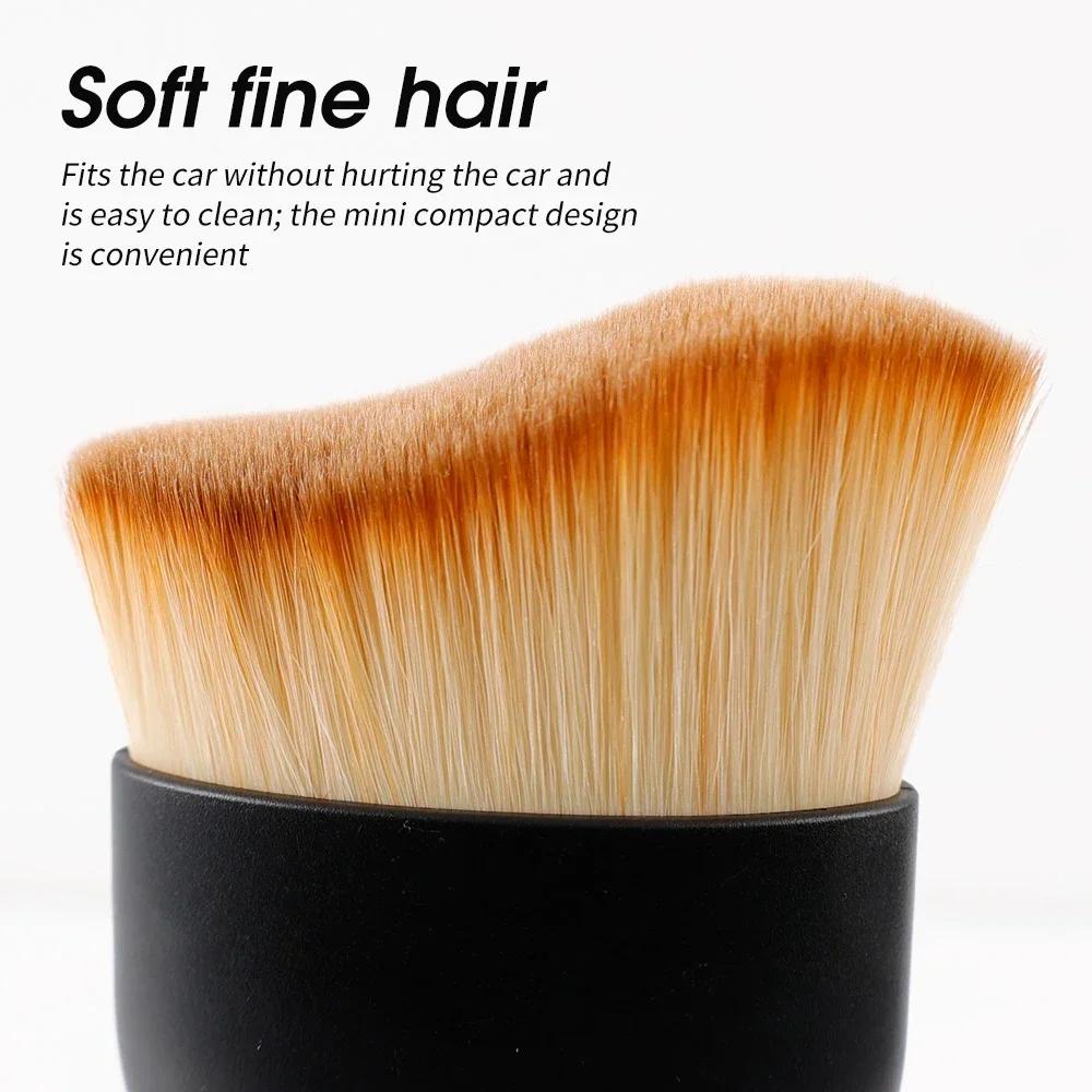 2 Pcs Car Vent Cleaning Soft Brush With Casing Car Interior Cleaning Tool Artificial Car Brush Crevice Dusting Detailing