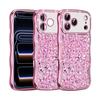 Diamond Glitter Electroplated Phone Case for Apple 17 Pro Max, 16 Pro, Wave 15, Magnetic Custom
