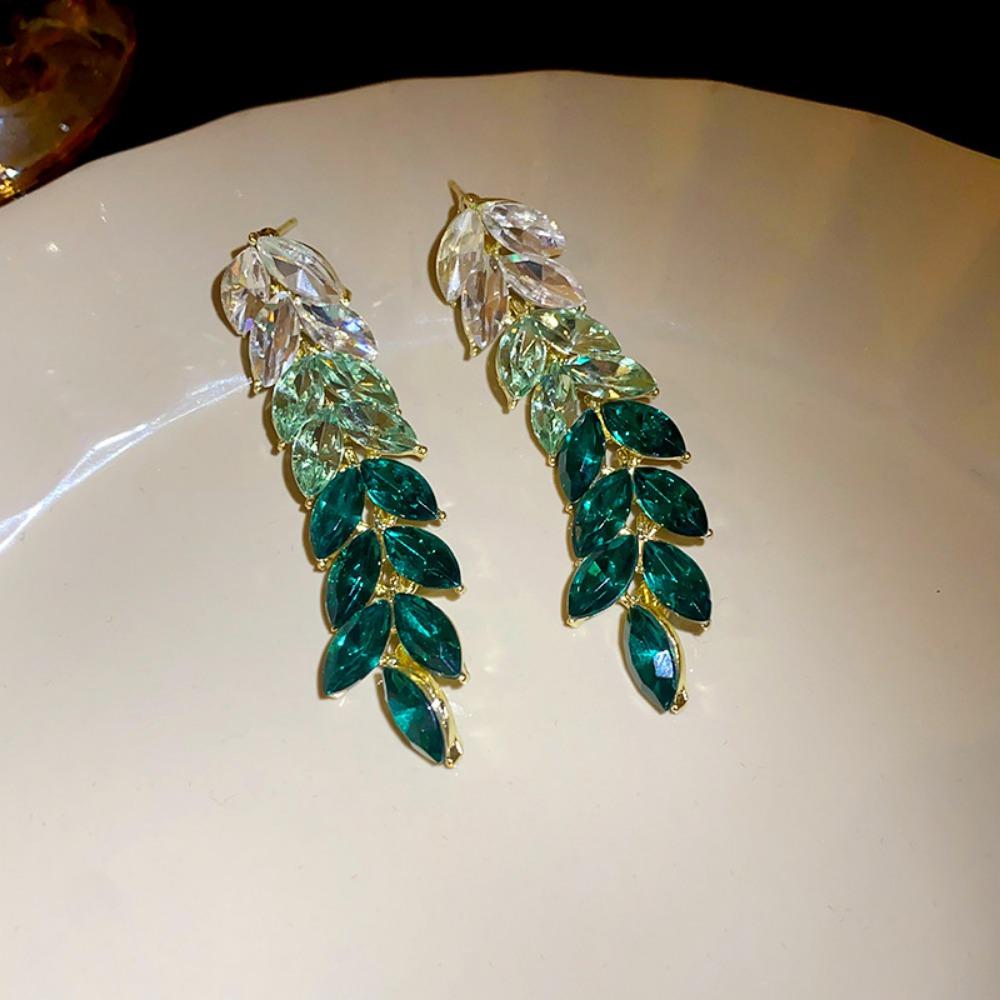 Zircon Inlaid Pearl Butterfly Geometric Earrings European and American Exaggerated High-end Stud Earrings Temperament Light Luxury Earrings