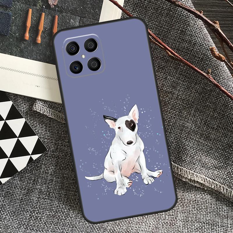 English Bull Terrier Dog For Honor Magic 6 Pro Magic 5 Lite 50 70 90 Lite X6 X7 X8 X9 X6a X7a X8a X9a X8b X9b Case