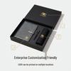 Luxury Business Notebook & Thermos Cup Set - Customizable Logo for Office Souvenirs