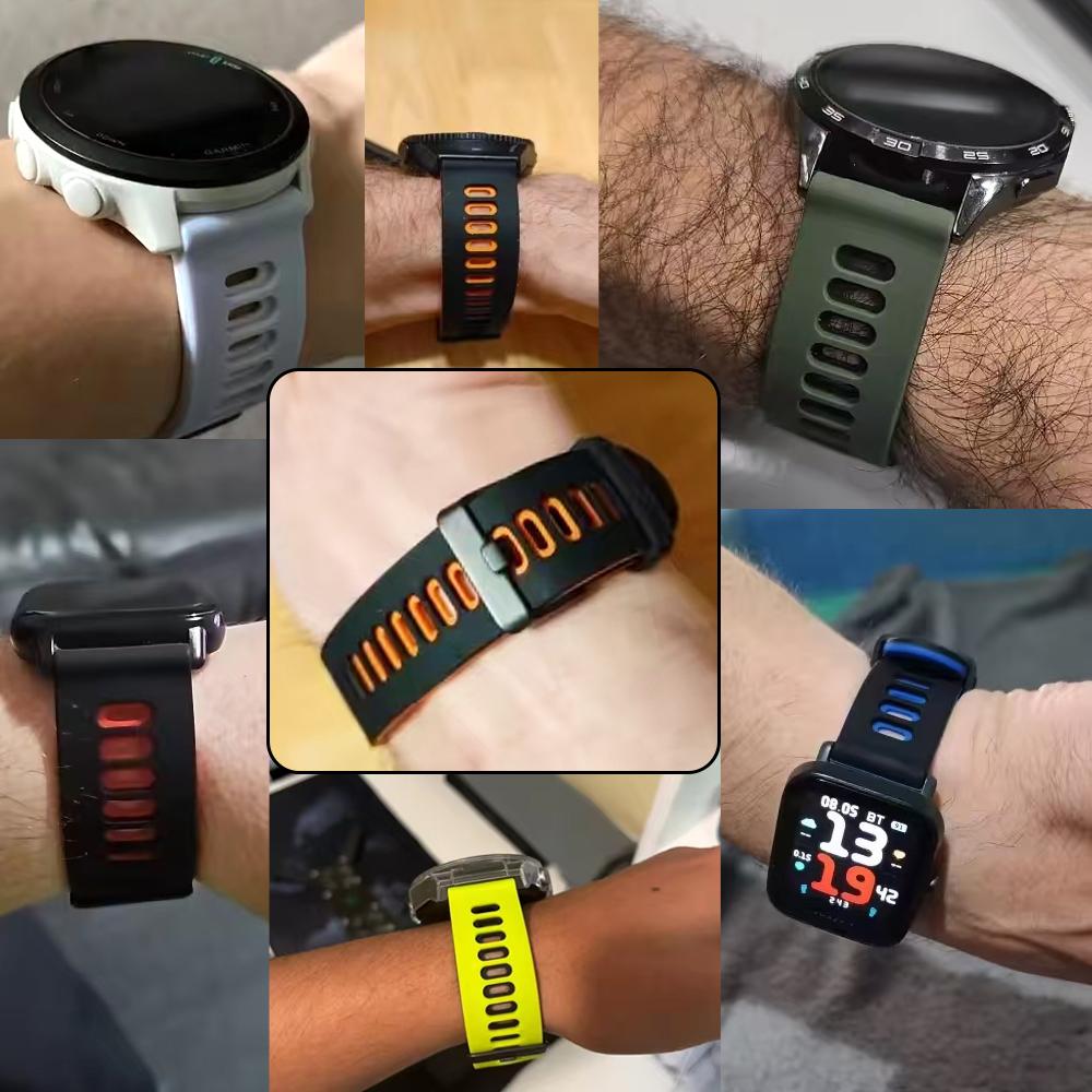 20mm 22mm Silicone Strap For HUAWEI WATCH GT 6 Pro GT6 GT5 GT4 GT3 GT2 Soft Band For HUAWEI WATCH 5 46mm/4 Pro Ultimate Bracelet