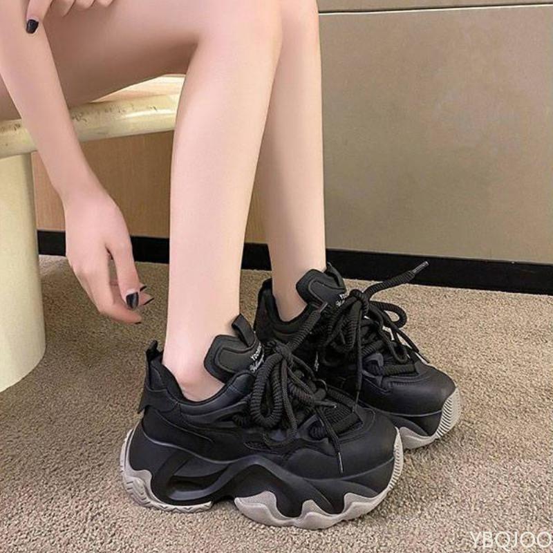 Dad Shoes, Women's 2025 Spring New Thick Soled Breathable Versatile Sports Leisure Vulcanized Shoes Sneakers Zapatos De Mujer