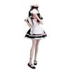 Sweet Maid Outfit Women Anime Maid Costume Fancy Dress Cosplays Costume Maid Dress with Sock Headwear Apron Bustel