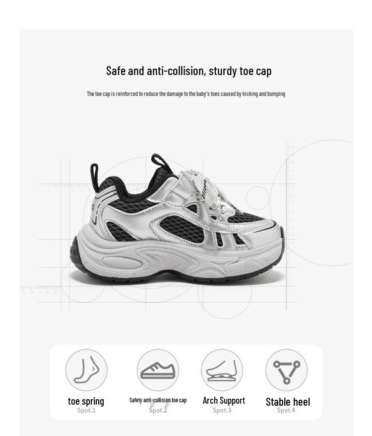 ABCKIDS6338 Fall 2025 Kids' Dad Sneakers - Casual Shoes for Boys & Girls