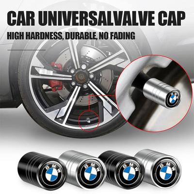 Vbjly8 4Pcs Car Styling Wheel Tire Valve Caps Cover For BMW M Sports E36 E39 E46 E60 E90 E90 F10 F30 G20 G21 G30 G11 F15 X5 Accessories CUV1 F31