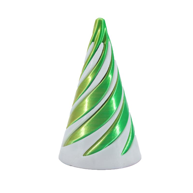 3D Printed Spiral Cone Toy Fidget Toy Impossible Pyramid Passthrough Sculpture Mini Vortex Thread Illusion For Kids And Adults