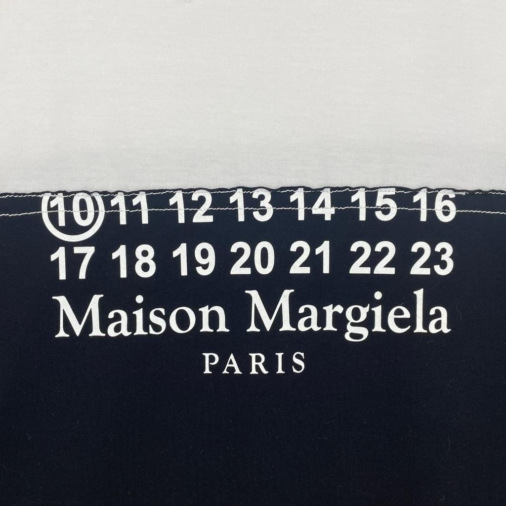Maison Margiela (48) Calendar Logo Men's Short Sleeve T-shirt White Model S5...