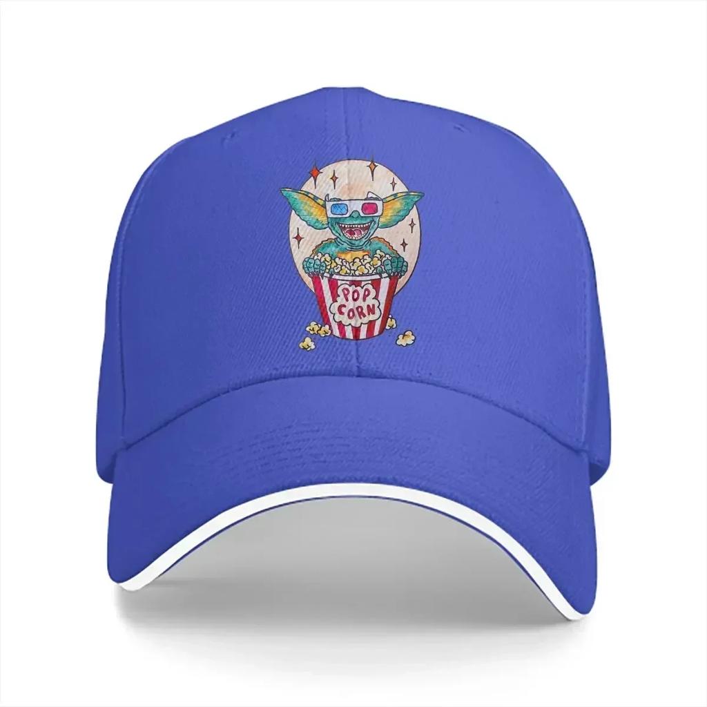 Washed Unisex's Baseball Cap Pop Corn Sports Snapback Caps Dad Hat Gremlin-s Kawaii Mogwai Hats