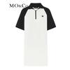 MO&Co. MC Embroidered Badge Sporty Raglan Sleeve Short Dress