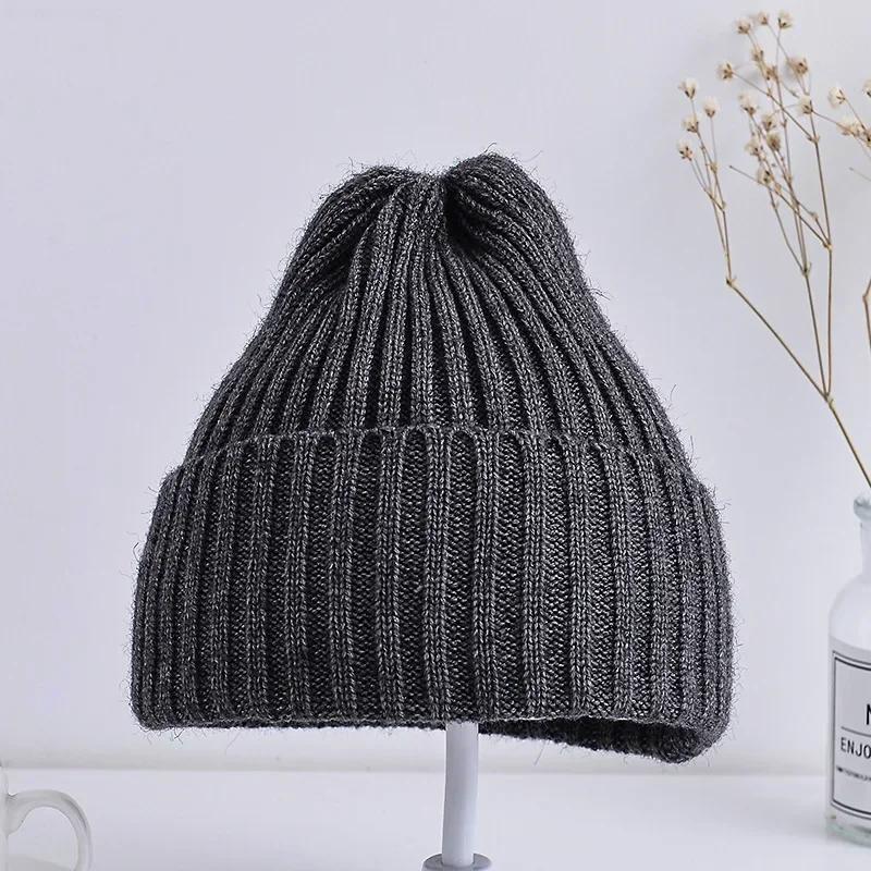 Korean Kids Hats for Girls Boys Crochet Bonnet Toddler Girl Cap Children Baby Photography Props Children Accessories Stuff