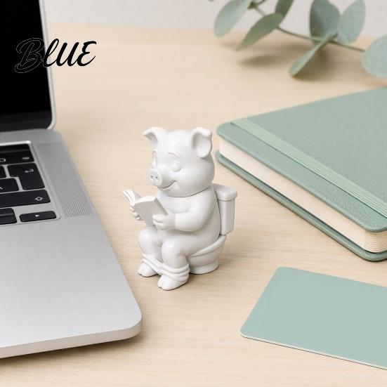 Piglet Statue for Figurine with 3D Pig Printed Study Room Statue Mini Matte Frosted Detailed Animal Figure Surface Dirt