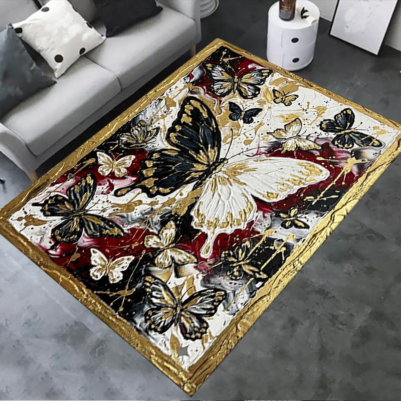 2025 New Butterfly Carpet Rug for Living Room Bedroom Home Sofa Decoration,Kids play Non-slip Floor Mat110