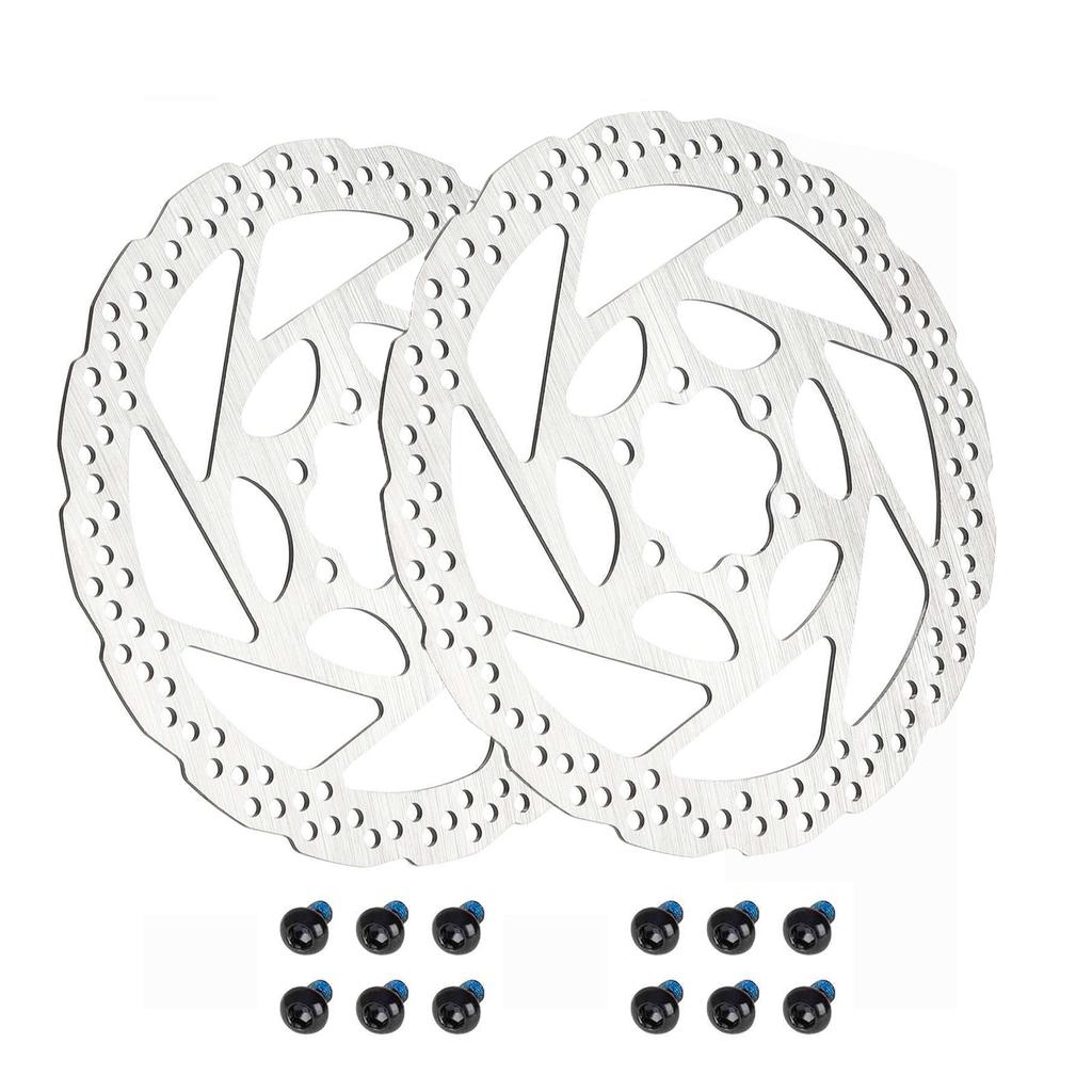 1/2 X Bicycle Disc Brake Rotor 160mm Hydraulic Brake Rotors Heat Dissipation Road Mountain Bike Rotor RT56 6 Bolts Bike Parts Durable
