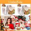 Weihnachts-Lebkuchenmann-Dekoration Geschenkbox für Feiertags-Party-Atmosphäre
