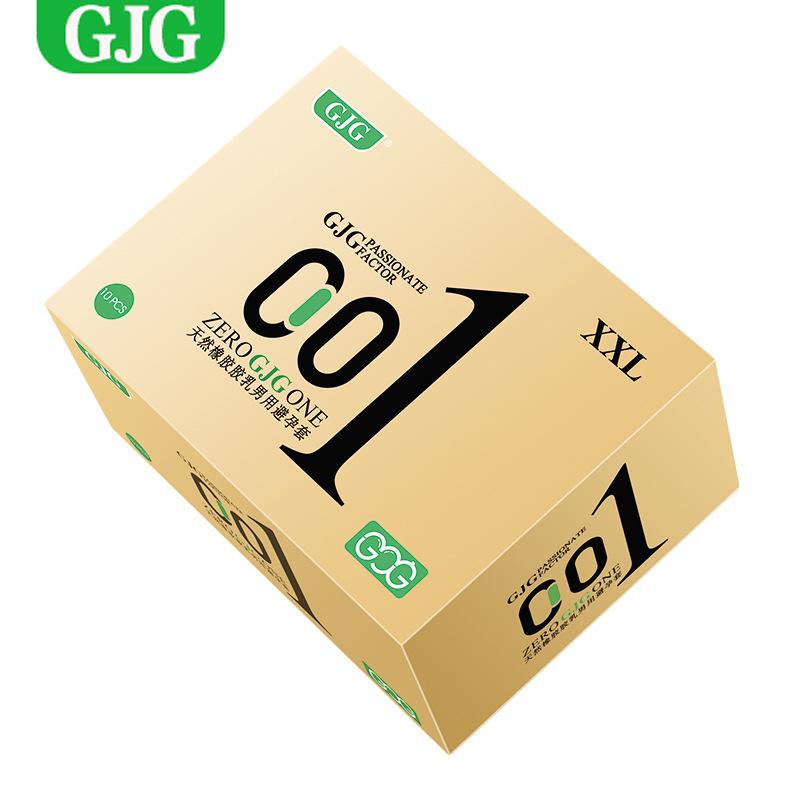 GJG Ultra-Thin 001 Condoms for Men - Long-Lasting, Genuine, Safe, Bare Skin Feel