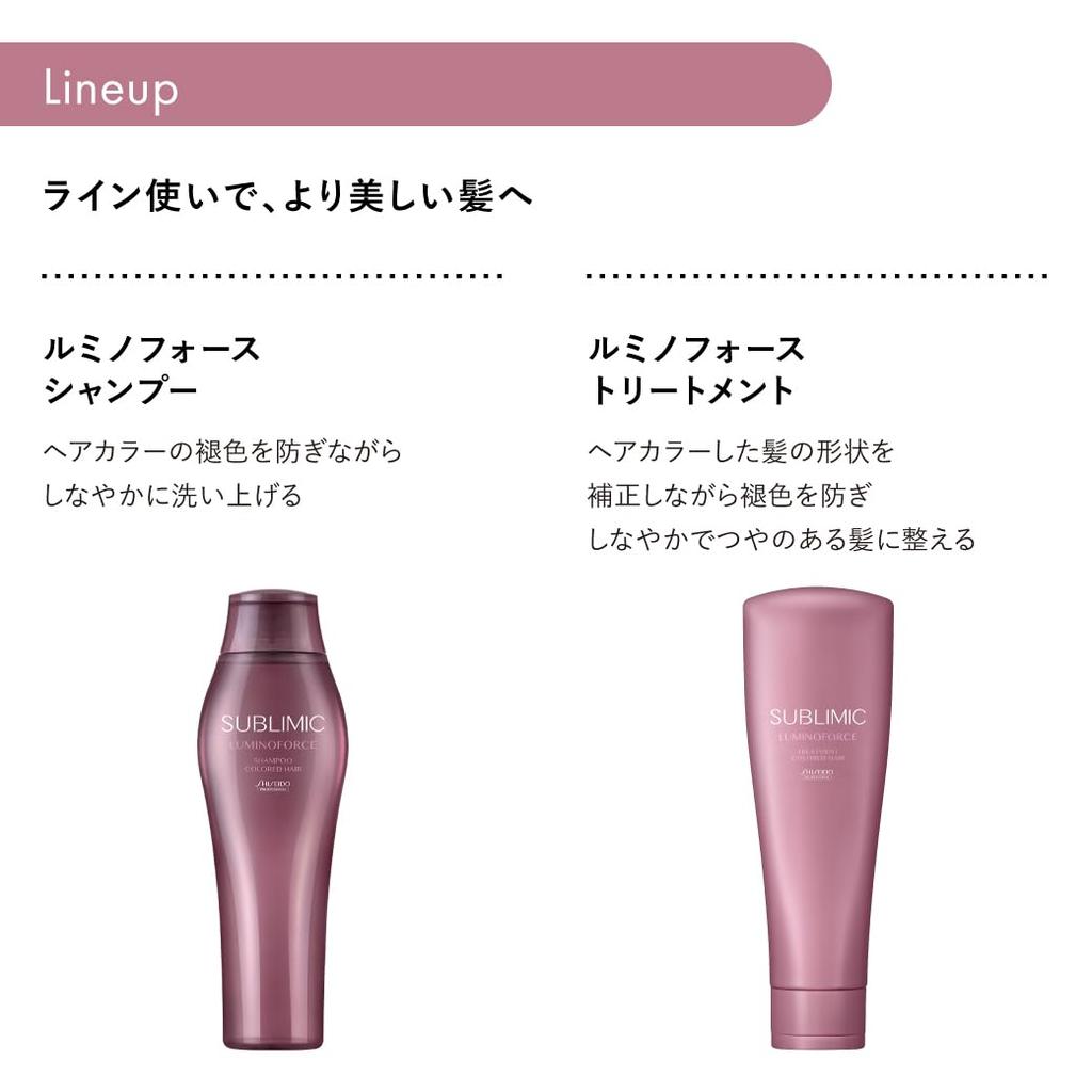 Shiseido Professional Sublimic Luminoforce Shampoo 500mL