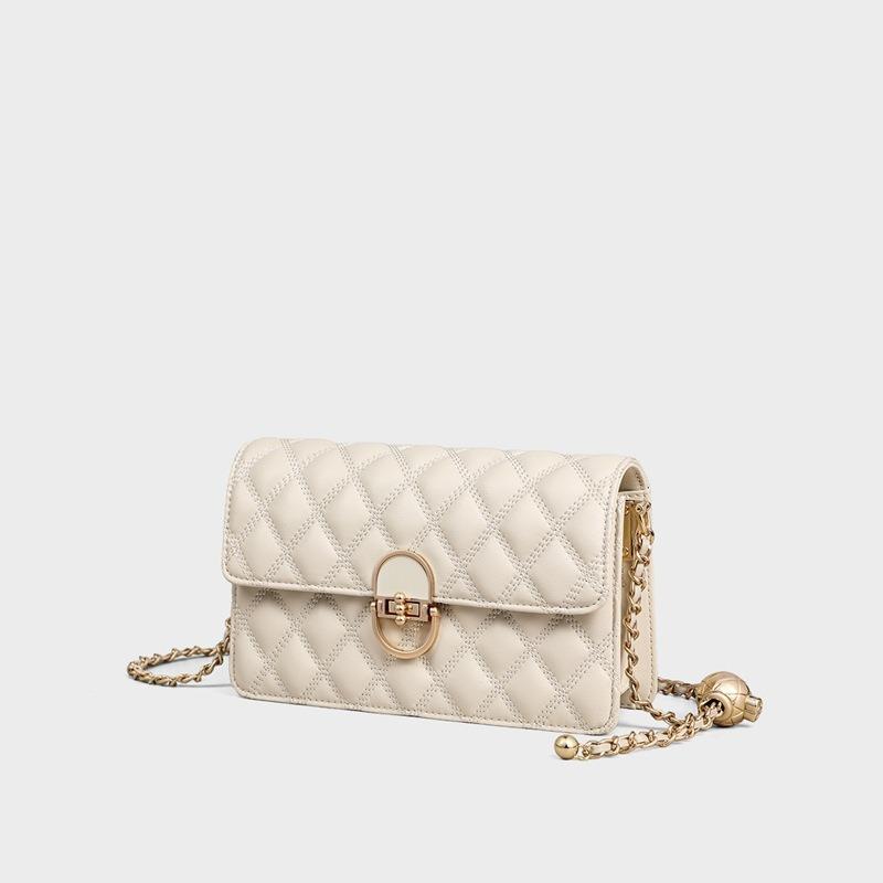 Bag Women's Autumn and Winter New Messenger Bag Leather Women's Bag Chain Bag Birthday Gift Bag