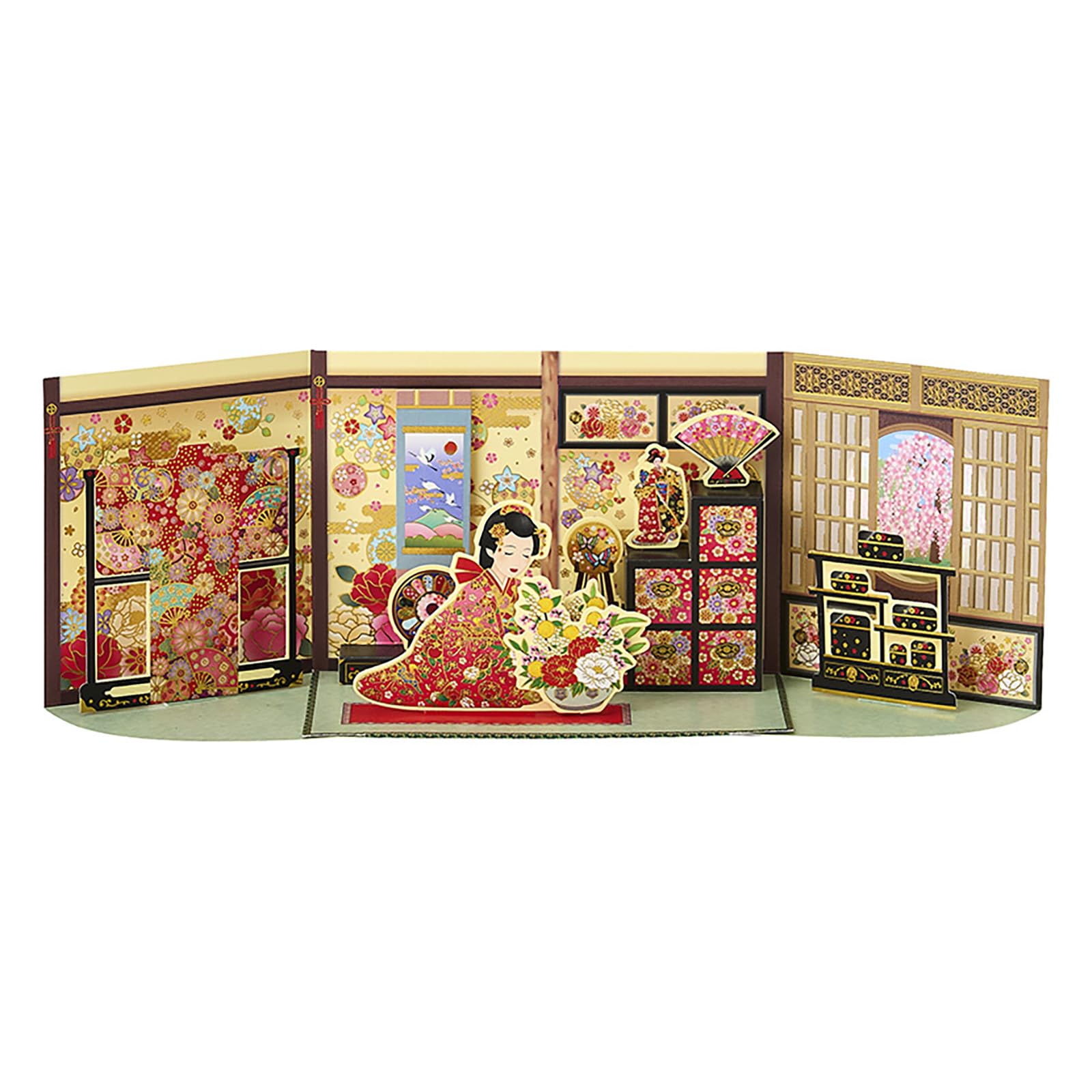 Sanrio Christmas Card Message Card Japanese Style Christmas Japanese Room JXJ 239011 11-5 золотой
