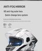 AD Flip-Up Full Face Electric Motorcycle Helmet, Unisex, All-Season, 3C/DOT Certified Safety Gear