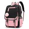Schulrucksäcke für junge Jungen Mädchen Rucksack College-Studenten Kawaii Schultasche Harajuku Mode Reise Rucksack Schwarz Rosa Tasche