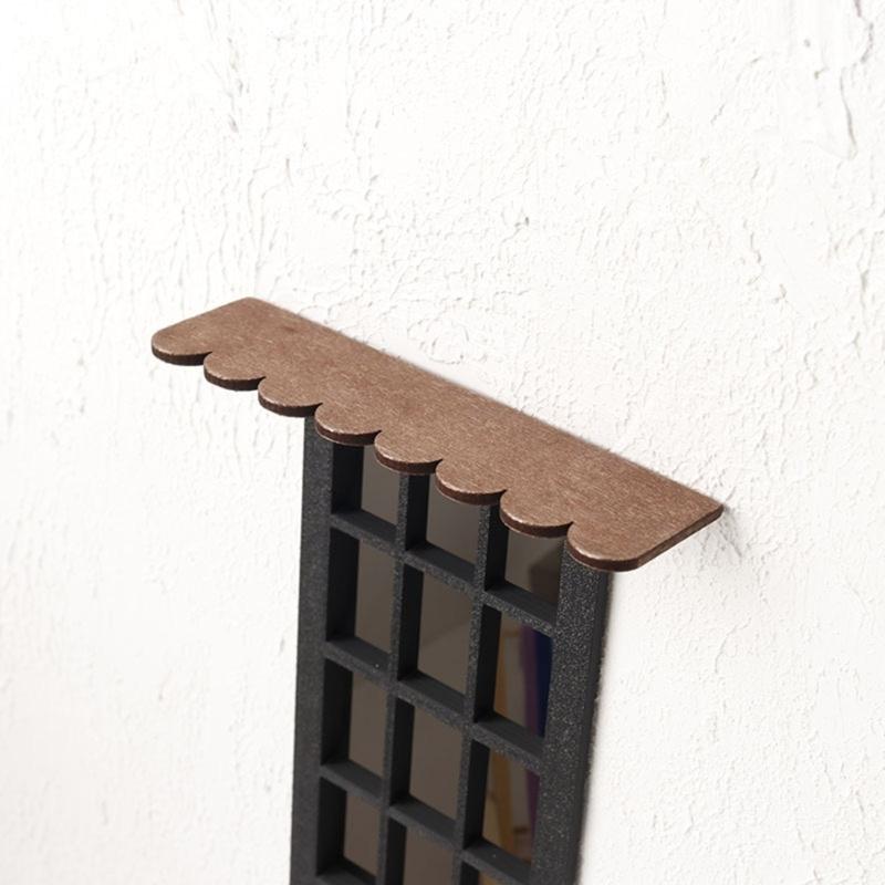 Natural Timber Miniature Roof Tiles for Crafting Realistic Dollhouses Architecture Designs