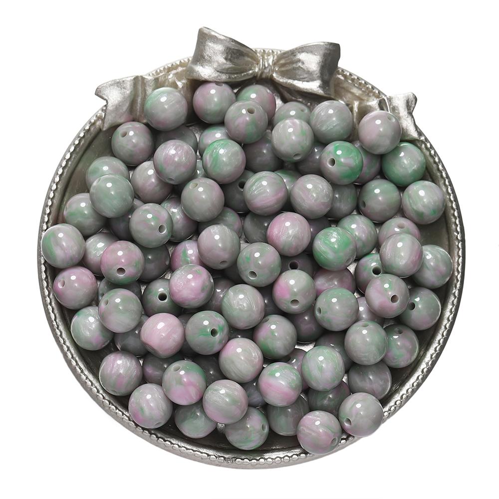 

20-50pcs/lot Multicolor Resin Mitation Cat Eye Round Beads Bracelet Spacer Beads For DIY Handmade Jewelry Making Findings 8mm x 20Pcs