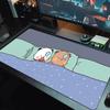 PandaBear Love Lace Solid Color Mouse Pad Large Gaming Table Cushion Non-slip Laptop Tablet Big Mousepad XXL Mat Mini PC Playmat With Lock edge