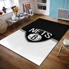 Brooklyn Nets Basketball Logo Rug Non-slip Rug Suitable for Living Room and Bedroom Sofas