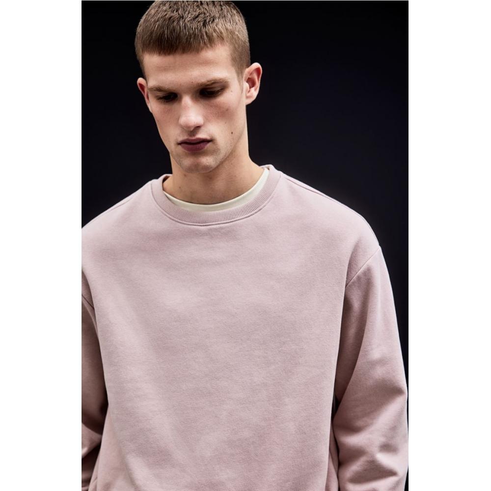 H M Loose Fit sweatsHirt Pink